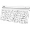 Клавиатура A4Tech FBK30 белый USB беспроводная BT/Radio slim Multimedia (FBK30 WHITE)