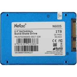Накопитель SSD Netac SATA-III 1TB NT01N600S-001T-S3X N600S 2.5"