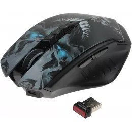 Мышь A4Tech Bloody R80 Plus Skull черный/рисунок оптическая 5000dpi беспров. USB 7but (R80 PLUS (SKULL))