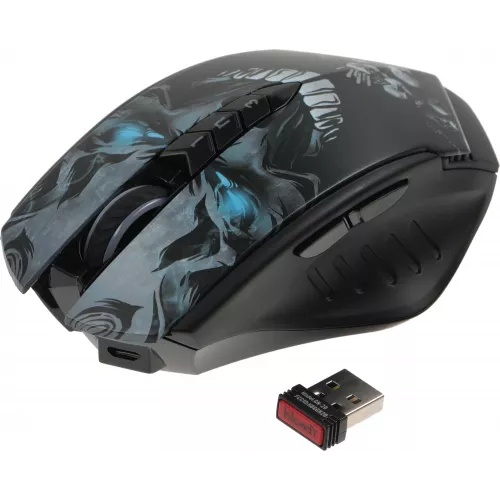 Мышь A4Tech Bloody R80 Plus Skull черный/рисунок оптическая 5000dpi беспров. USB 7but (R80 PLUS (SKULL))