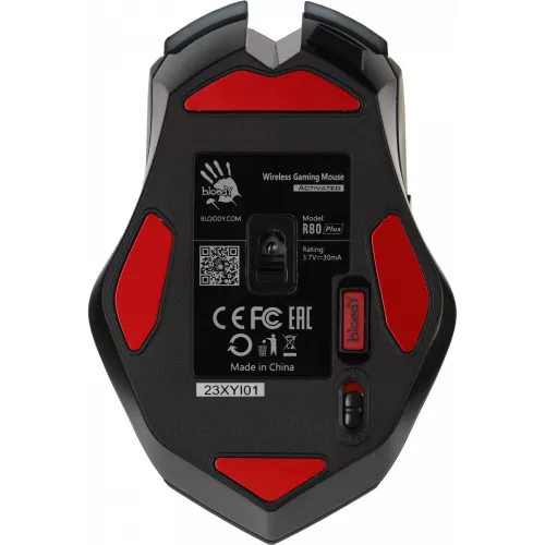 Мышь A4Tech Bloody R80 Plus Skull черный/рисунок оптическая 5000dpi беспров. USB 7but (R80 PLUS (SKULL))