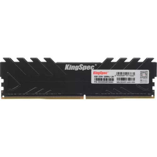 Память DDR4 8GB 3200MHz Kingspec KS3200D4M13508G RTL PC4-25600 CL19 DIMM 288-pin 1.35В single rank с радиатором Ret