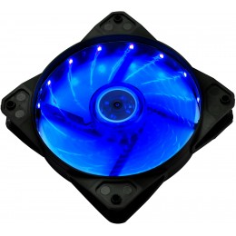 Вентилятор для корпуса Digma DFAN-LED-BLUE RGB 120х120x25 черный 3-pin 4-pin (Molex) 23дБ Ret