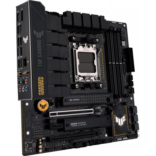 Материнская плата Asus TUF GAMING B650M-PLUS WIFI Socket AM5 AMD B650 4xDDR5 mATX AC`97 8ch(7.1) 2.5Gg RAID+HDMI+DP