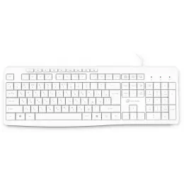 Клавиатура Оклик 305M белый USB Multimedia (1875227) кабель 1.5м