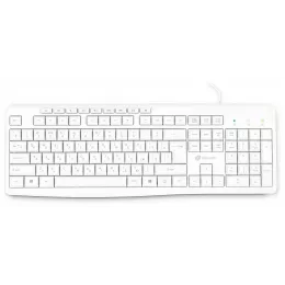 Клавиатура Оклик 305M белый USB Multimedia (1875227) кабель 1.5м