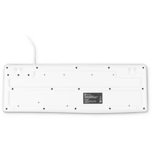 Клавиатура Оклик 305M белый USB Multimedia (1875227) кабель 1.5м