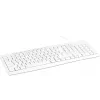 Клавиатура Оклик 305M белый USB Multimedia (1875227) кабель 1.5м