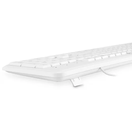 Клавиатура Оклик 305M белый USB Multimedia (1875227) кабель 1.5м