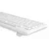 Клавиатура Оклик 305M белый USB Multimedia (1875227) кабель 1.5м