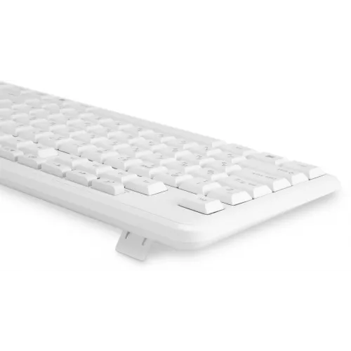 Клавиатура Оклик 305M белый USB Multimedia (1875227) кабель 1.5м