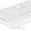 Клавиатура Оклик 305M белый USB Multimedia (1875227) кабель 1.5м