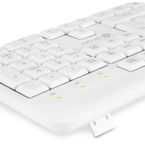 Клавиатура Оклик 305M белый USB Multimedia (1875227) кабель 1.5м