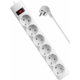 Сетевой фильтр Defender DFS 155 5м (6 розеток) белый (коробка)