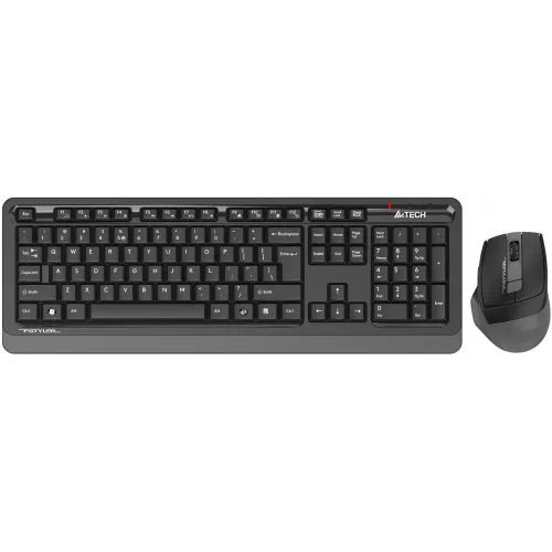 Клавиатура + мышь A4Tech Fstyler FG1035 клав:черный/серый мышь:черный/серый USB беспроводная Multimedia (FG1035 GREY)