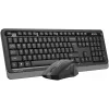 Клавиатура + мышь A4Tech Fstyler FG1035 клав:черный/серый мышь:черный/серый USB беспроводная Multimedia (FG1035 GREY)