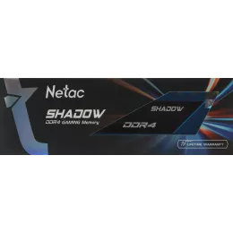 Память DDR4 8GB 3600MHz Netac NTSDD4P36SP-08B Shadow RTL Gaming PC4-28800 CL18 DIMM 288-pin 1.35В Intel с радиатором Ret