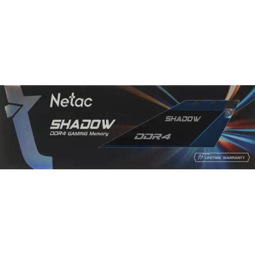 Память DDR4 8GB 3600MHz Netac NTSDD4P36SP-08B Shadow RTL Gaming PC4-28800 CL18 DIMM 288-pin 1.35В Intel с радиатором Ret