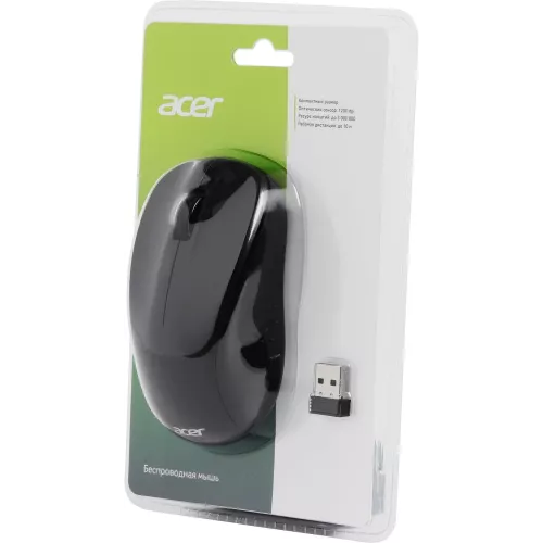 Мышь Acer OMR302 черный оптическая 1200dpi беспров. USB 3but (ZL.MCECC.01X)
