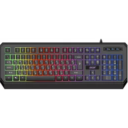 Клавиатура Acer OKW300 черный USB for gamer LED (ZL.KBDCC.019) кабель 1.8м