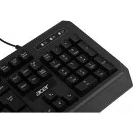 Клавиатура Acer OKW300 черный USB for gamer LED (ZL.KBDCC.019) кабель 1.8м