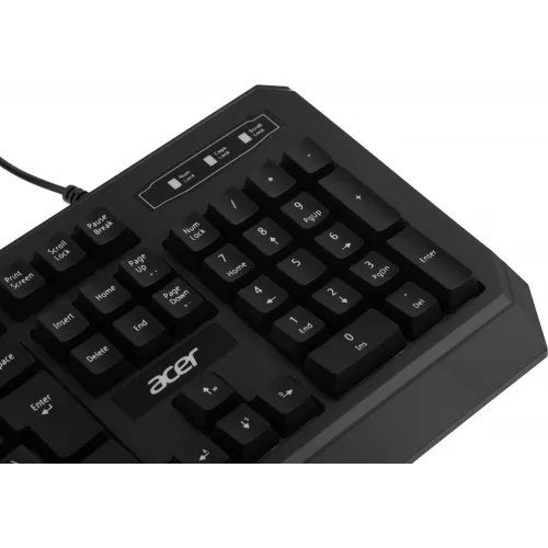 Клавиатура Acer OKW300 черный USB for gamer LED (ZL.KBDCC.019) кабель 1.8м