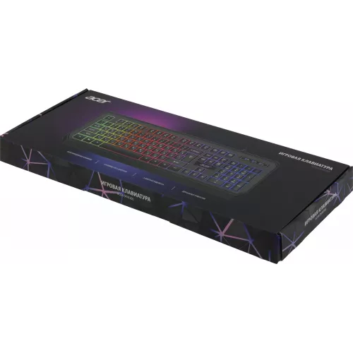 Клавиатура Acer OKW300 черный USB for gamer LED (ZL.KBDCC.019) кабель 1.8м