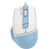 Мышь A4Tech Fstyler FM45S Air голубой/белый оптическая 2400dpi silent USB 7but (FM45S AIR USB (LCY BLUE))