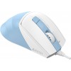 Мышь A4Tech Fstyler FM45S Air голубой/белый оптическая 2400dpi silent USB 7but (FM45S AIR USB (LCY BLUE))