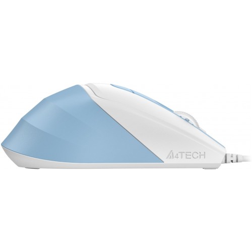 Мышь A4Tech Fstyler FM45S Air голубой/белый оптическая 2400dpi silent USB 7but (FM45S AIR USB (LCY BLUE))