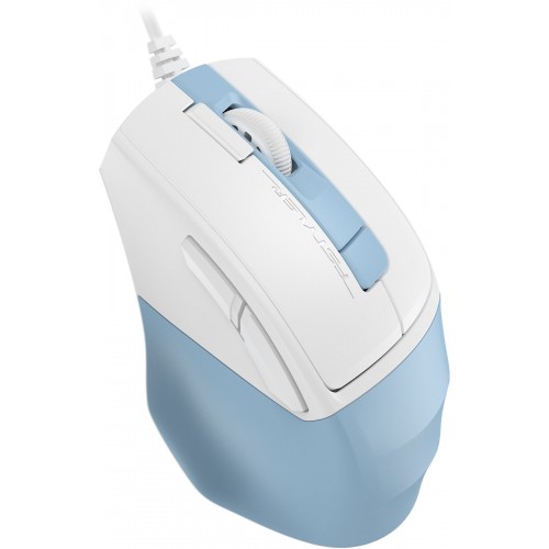 Мышь A4Tech Fstyler FM45S Air голубой/белый оптическая 2400dpi silent USB 7but (FM45S AIR USB (LCY BLUE))