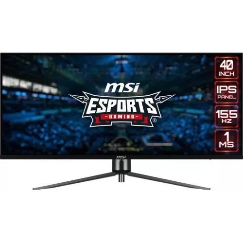 Монитор MSI 40" MAG401QR черный IPS LED 1ms 21:9 HDMI матовая 400cd 178гр/178гр 3440x1440 155Hz DP UW USB 8.4кг