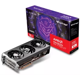 Видеокарта Sapphire PCI-E 4.0 11335-02-20G NITRO+ RX 7700 XT GAMING OC AMD Radeon RX 7700XT 12Gb 192bit GDDR6 2276/18000 HDMIx2 DPx2 HDCP Ret
