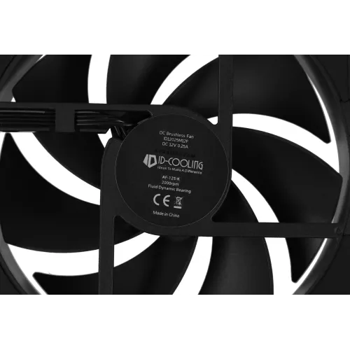 Вентилятор для корпуса ID-Cooling AF-125-K 120х120x25 черный 4-pin 30дБ Ret