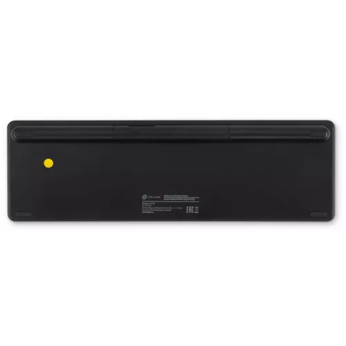 Клавиатура Оклик K614W черный USB беспроводная slim Multimedia Touch (1979327)