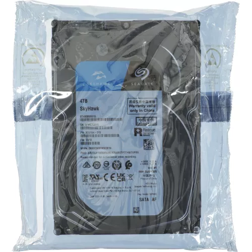 Жесткий диск Seagate SATA-III 4TB ST4000VX015 Surveillance Skyhawk 4KN (5400rpm) 256Mb 3.5"