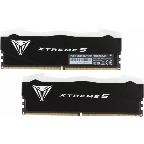 Память DDR5 2x24GB 7600MHz Patriot PVXR548G76C36K Viper Xtreme 5 RGB RTL Gaming PC5-60800 CL36 DIMM 288-pin 1.45В с радиатором Ret