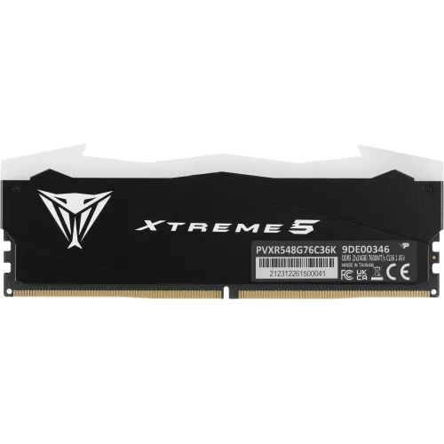 Память DDR5 2x24GB 7600MHz Patriot PVXR548G76C36K Viper Xtreme 5 RGB RTL Gaming PC5-60800 CL36 DIMM 288-pin 1.45В с радиатором Ret