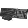 Клавиатура + мышь A4Tech KR-3330 клав:черный мышь:черный USB