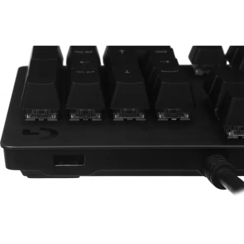 Клавиатура Logitech G512 Carbon Red Linear механическая черный USB Multimedia for gamer LED (920-009374)