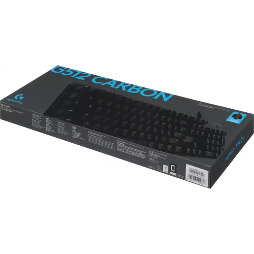 Клавиатура Logitech G512 Carbon Red Linear механическая черный USB Multimedia for gamer LED (920-009374)