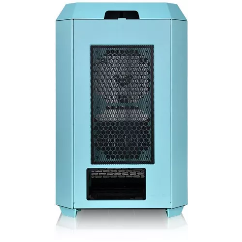 Корпус Thermaltake The Tower 300 Turquoise голубой без БП mATX 8x120mm 6x140mm 2xUSB3.0 audio bott PSU