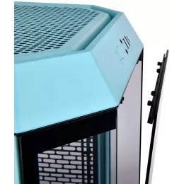 Корпус Thermaltake The Tower 300 Turquoise голубой без БП mATX 8x120mm 6x140mm 2xUSB3.0 audio bott PSU