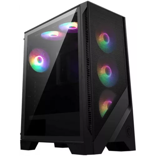 Корпус MSI MAG Forge 120A черный без БП ATX 2x120mm 2xUSB3.0 audio bott PSU