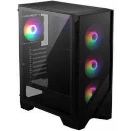 Корпус MSI MAG Forge 120A черный без БП ATX 2x120mm 2xUSB3.0 audio bott PSU