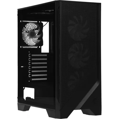Корпус MSI MAG Forge 120A черный без БП ATX 2x120mm 2xUSB3.0 audio bott PSU
