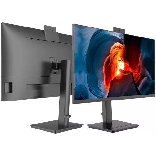 Монитор NPC 27" MF2712-B черный IPS LED 4ms 16:9 HDMI M/M Cam матовая HAS Piv 1000:1 300cd 178гр/178гр 1920x1080 100Hz G-Sync FreeSync VGA DP FHD USB 7.9кг