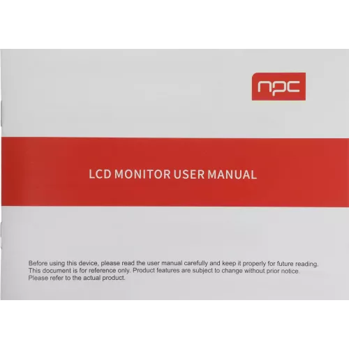 Монитор NPC 27" MF2712-B черный IPS LED 4ms 16:9 HDMI M/M Cam матовая HAS Piv 1000:1 300cd 178гр/178гр 1920x1080 100Hz G-Sync FreeSync VGA DP FHD USB 7.9кг