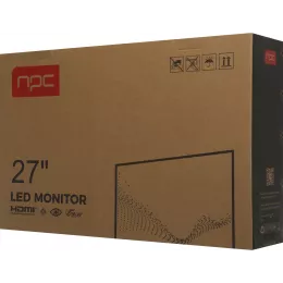 Монитор NPC 27" MF2712-B черный IPS LED 4ms 16:9 HDMI M/M Cam матовая HAS Piv 1000:1 300cd 178гр/178гр 1920x1080 100Hz G-Sync FreeSync VGA DP FHD USB 7.9кг