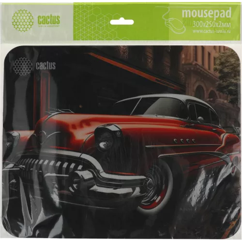 Коврик для мыши Cactus Red Car рисунок 300x250x2мм (CS-MP-P07M)